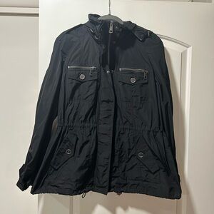 Black Burberry Rain Jacket Size L